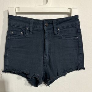 Aritzia Talula Black Denim Shorts Size 24